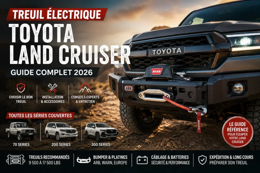 Treuil électrique Toyota Land Cruiser guide complet installation et choix 2026