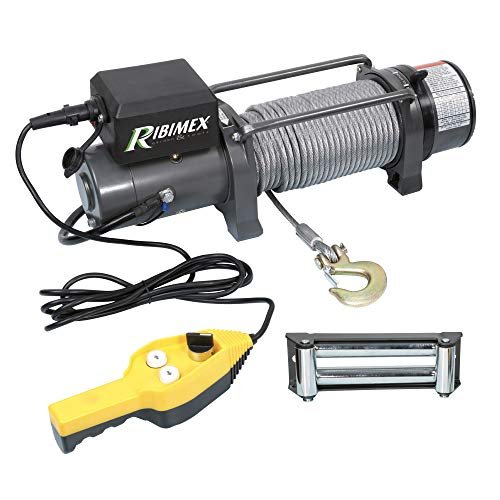 Treuil Ribimex PE12V9000 12V 4000 kg câble acier 29 m